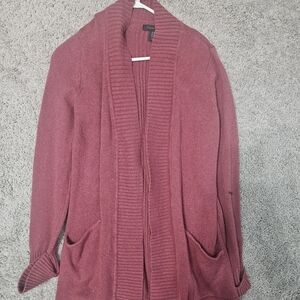 Tahari red thick duster
